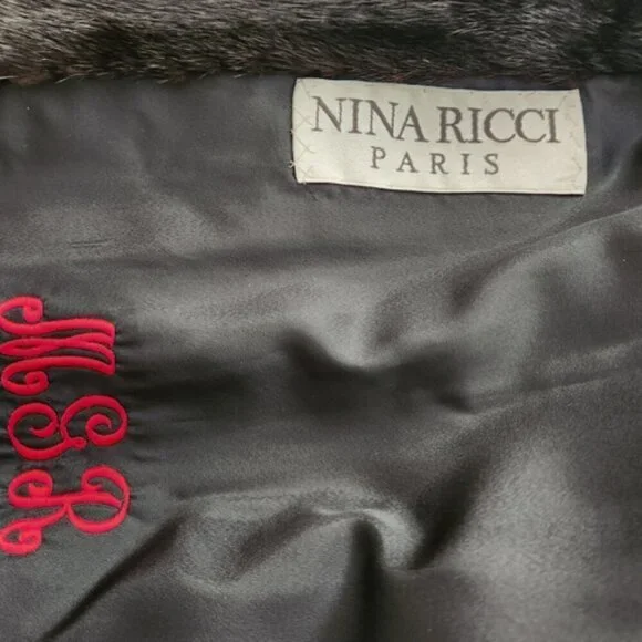 Nina Ricci Paris Mink Coat, Authentic